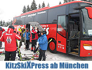 KitzSkiXpress von Geldhauser Reisen - Skitagesfahrten nach Kitzbühel ab 57 € incl. Skipass täglich - bequemer geht es kaum (©Foto: Martin Schmitz)